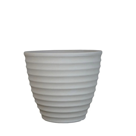 Macetero Grande Colmena 27 CM Crema