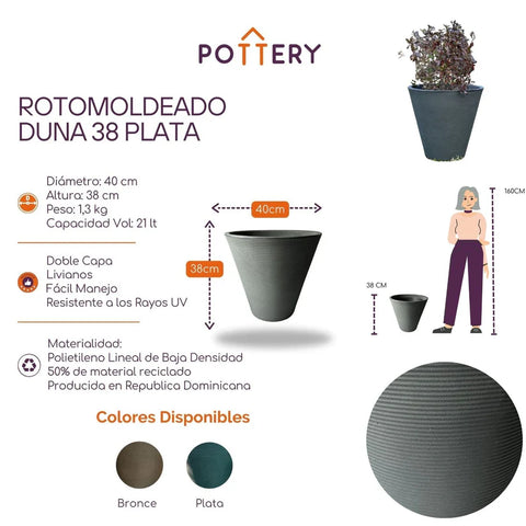 Macetero Grande Duna 38 CM