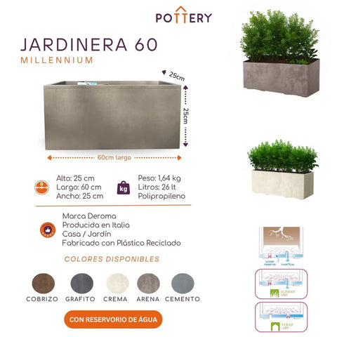 Jardinera Millennium 60