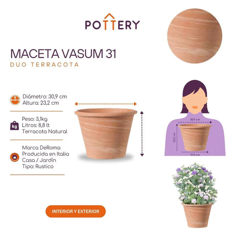 Macetero Vasum Duo 31 CM