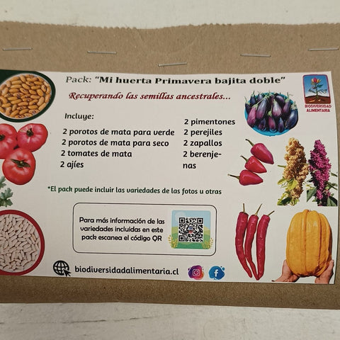 Mi Huerta Primavera Bajita Doble Biodiversidad Alimentaria