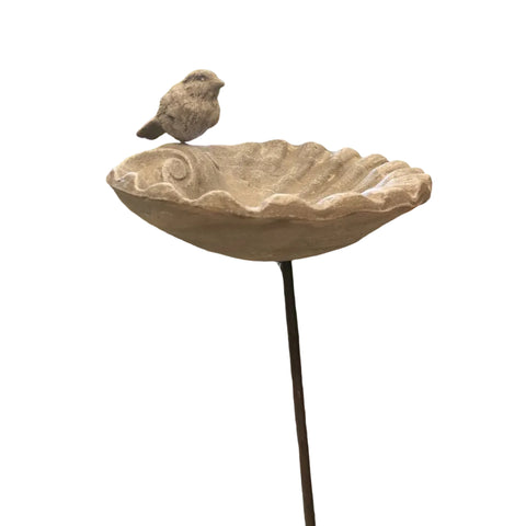 Bebedero pajaritos pie